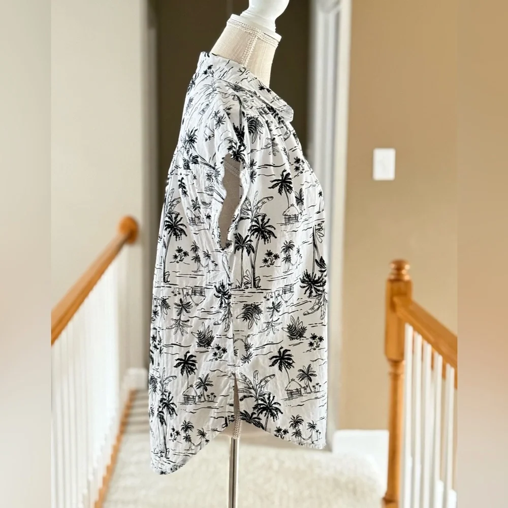 A.N.A A New‎ Approach Hawaiian Shirt White Cotton Blend Size XS - Picture 3 of 10